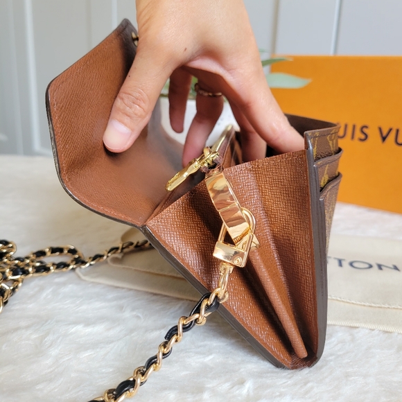 💕CLASSIC Louis Vuitton Sarah Wallet Monogram NEW MODEL - Picture 13 of 16